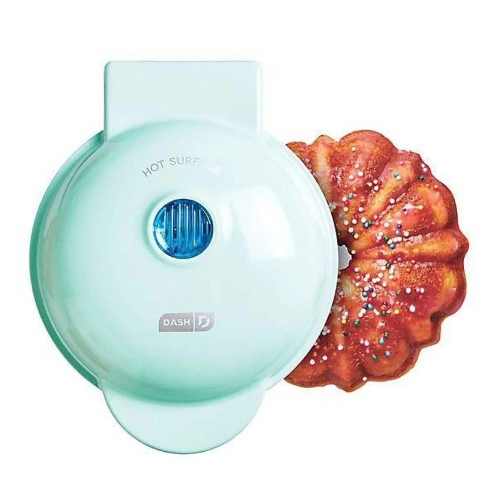 NEW in Box Dash Mini Bundt Cake Maker Aqua Green Non-Stick Plates Recipes